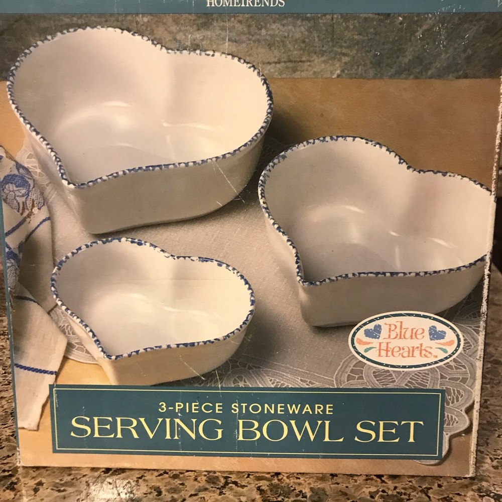 HomeTrends Heart-Shaped Serving Bowls
